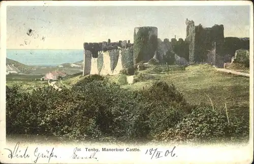 Tenby Manorbier Castle / Pembrokeshire /South West Wales