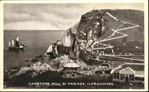 Ilfracombe North Devon Capstone Hill Parade Schiff / North Devon /Devon CC