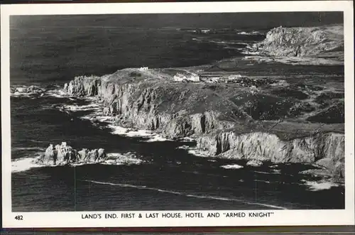 Land s End last House
Hotel,  "Armed Knight" / Penzance /Cornwall and Isles of Scilly