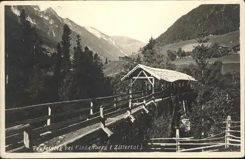 Finkenberg Tirol Teufelsteg / Finkenberg /Tiroler Unterland