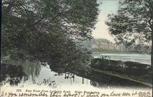 Stoke Newington River from Lordship Road / Hackney /Inner London - East