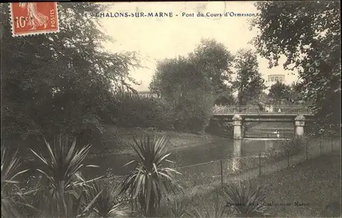 Chalons-sur-Marne Ardenne Pont Cours Ormesson / Chalons en Champagne /Marne
