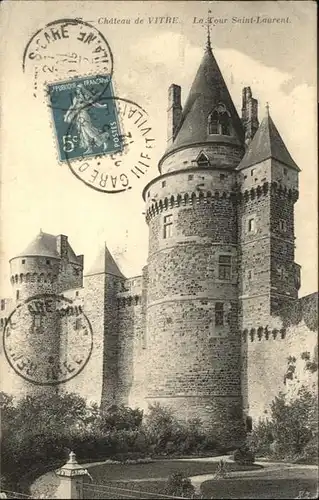 Vitre d Ille-et-Vilaine Chateau / Vitre /Arrond. de Rennes