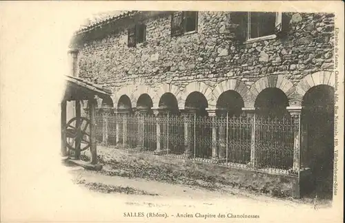 Salles-Arbuissonnas-en-Beaujolais Rhone
Ancien Chapitres des Chanoinesses / Salles-Arbuissonnas-en-Beaujolais /Arrond. de Villefranche-sur-Saone