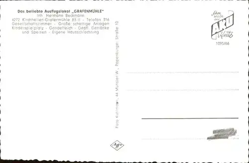 Kirchhellen Bottrop Ausflugsziel Grafenmuehle / Bottrop /Bottrop Stadtkreis