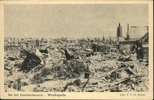 Westkapelle Netherlands bombardement / Westkapelle /