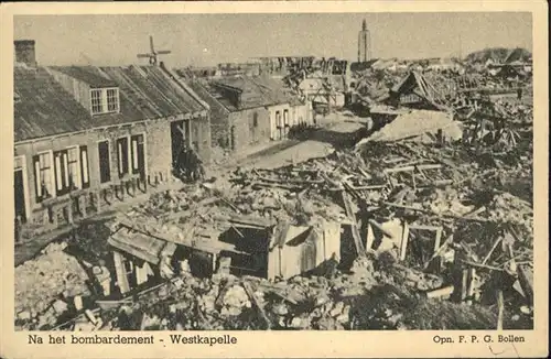 Westkapelle Netherlands bombardement / Westkapelle /