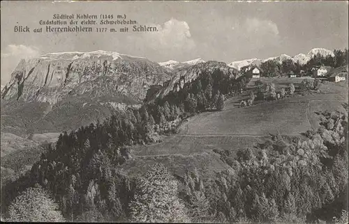Kohlern Endstation Schwebebahn Herrenkohlern Schlern / Bozen Suedtirol /Trentino Suedtirol