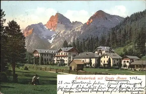 Schluderbach Carbonin Groda Rossa  / Toblach Suedtirol /Suedtiroler Pustertal