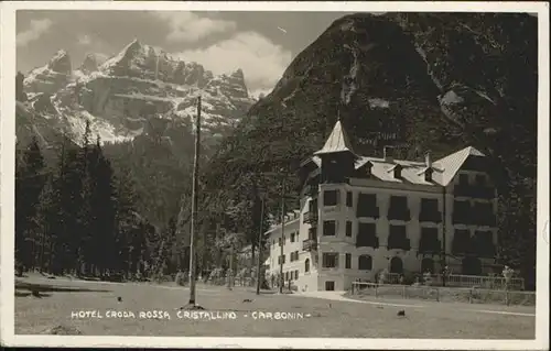 Carbonin Schluderbach Hotel Croda Rossa Cristallino / Toblach Suedtirol /Suedtiroler Pustertal