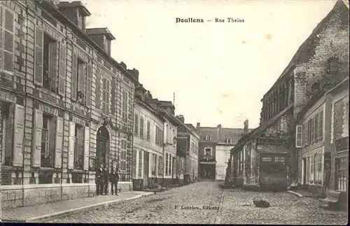 Doullens Somme Rue Thelus / Doullens /Arrond. d Amiens
