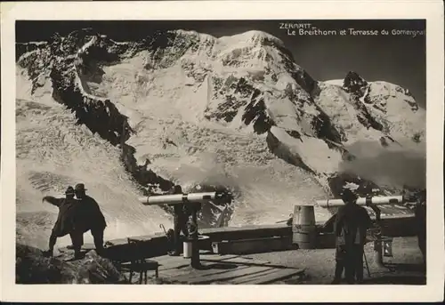 wb20647 Zermatt VS Breithorn
 Kategorie. Zermatt Alte Ansichtskarten