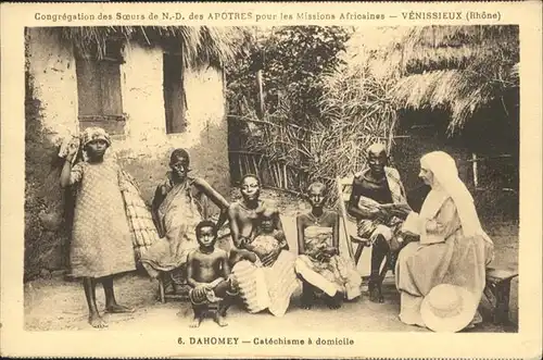 Dahomey Dahomey Catechisme domicile / Afrika /