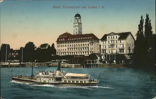 Bad Schachen Lindau Dampfer Bodensee /  /