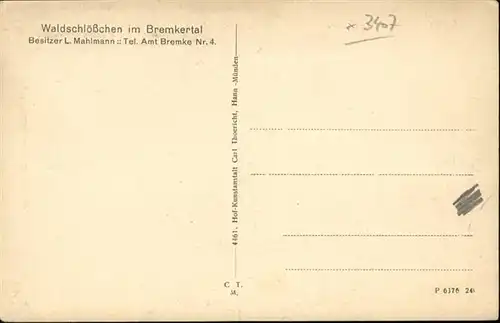 Bremke Goettingen Waldschloesschen Bremkertal / Gleichen /Goettingen LKR