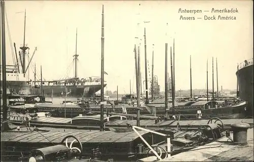 Antwerpen Anvers Dock America Schiff /  /