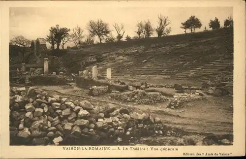 Vaison-la-Romaine Vaucluse Theatre
Vue generale / Vaison-la-Romaine /Arrond. de Carpentras