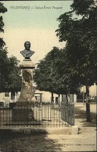 Valentigney Doubs Statue Emile Peugeot / Valentigney /Arrond. de Montbeliard