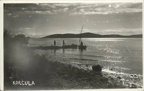 Korcula Meeresblick / Jugoslawien (ex) /