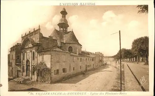 Villefranche-de-Rouergue Eglise Penitents Noirs / Villefranche-de-Rouergue /Arrond. de Villefranche-de-Rouergue