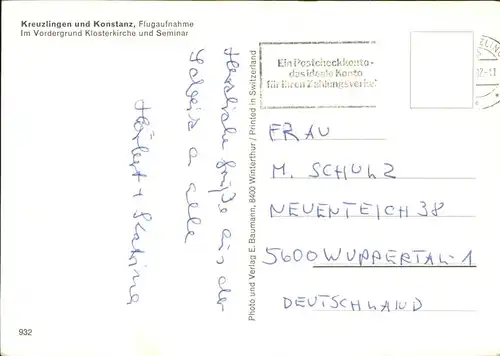 Kreuzlingen TG Konstanz
Luftbild / Kreuzlingen /Bz. Kreuzlingen