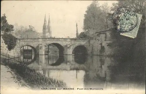 Chalons-sur-Marne Ardenne Pont Mariniers / Chalons en Champagne /Marne