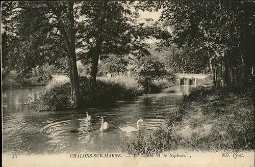 Chalons-sur-Marne Ardenne Canal Siphon / Chalons en Champagne /Marne