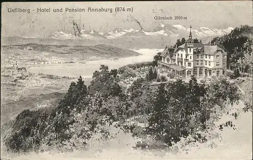 Uetliberg ZH Hotel Pension Annaburg Glaernisch / Uetliberg /Rg. Zuerich