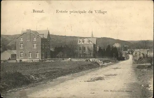 wx53145 Bomal Entre principale du Village Kategorie.  Alte Ansichtskarten