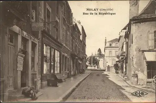 Nolay Cote-d Or Burgund Rue de la Republique / Nolay /Arrond. de Beaune