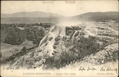 Hammam Bou Hadjar Hammam
Cascade d`Eau chaude / Algier Algerien /