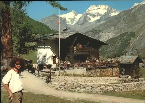 Saas-Fee Restaurant zur Schaeferstube / Saas Fee /Bz. Visp