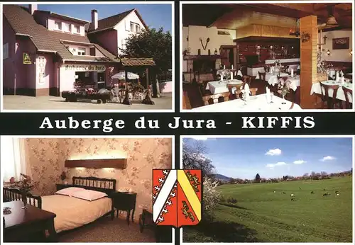 Kiffis Haut Rhin Auberge du Jura Stadt Wappen Hotel / Kiffis /Arrond. d Altkirch