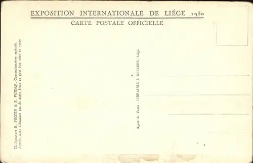 Liege Luettich Exposition International de Liege 1930 / Luettich /Provinde Liege Luettich