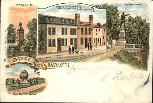 Gravelotte Moselle Koenig Wilhelm Denkmal   / Gravelotte /Arrond. de Metz-Campagne