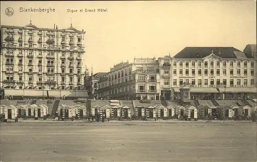 Blankenberghe Digue et Grand Hotel