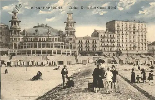 aw02188 Blankenberghe Casino
Kursaal
Grand Hotel Kategorie.  Alte Ansichtskarten