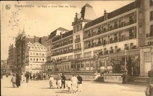 aw02190 Blankenberghe Digue
Grand Hotel Kategorie.  Alte Ansichtskarten