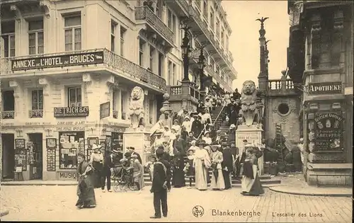 Blankenberghe Escalier des Lions