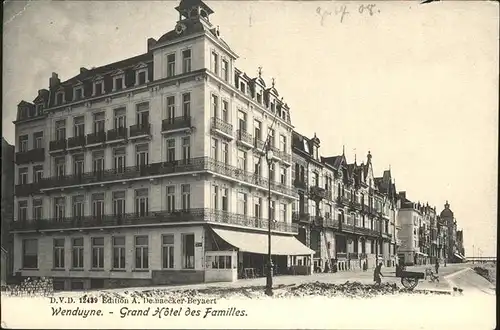 aw02221 Wenduyne Grand Hotel des Familles Kategorie.  Alte Ansichtskarten