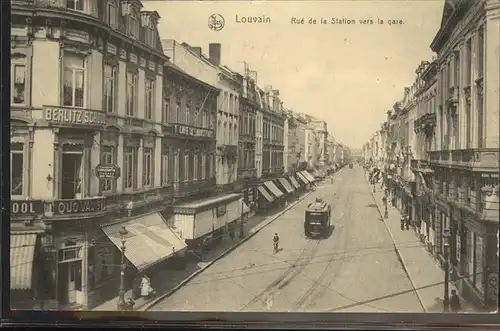 Louvain Rue de la Station vers la gare