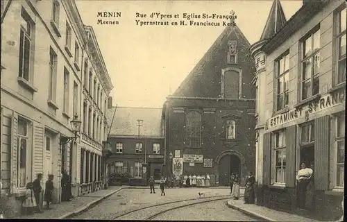 Menin Rue d`Ypres
Eglise St.-Francois Kat. 