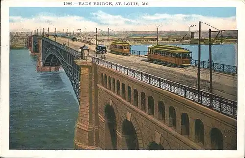 St Louis Missouri Eads Bridge Strassenbahn /  /