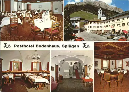 Spluegen GR Post Hotel Bodenhaus / Spluegen /Rg. Spluegen