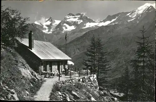 Saas-Fee Cafe Gletschergrotte / Saas Fee /Bz. Visp