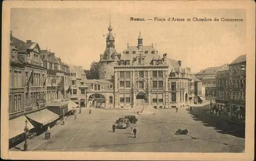 Namur Belgien Place d`Armes et Chambre de Commerce