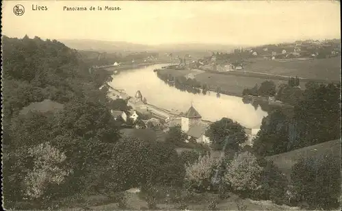 Lives-sur-Meuse Panorama Meuse Feldpost Kat. 
