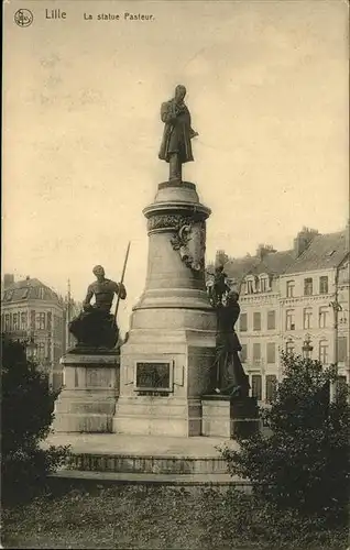 Lille Antwerpen Statue Pasteur Feldpost Kat. 