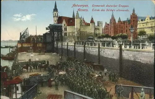 Antwerpen Anvers Einmarsch deutscher Truppen, Feldpost /  /