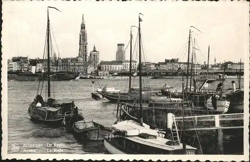 Antwerpen Anvers De Reede, Hafen, Segelschiffe /  /